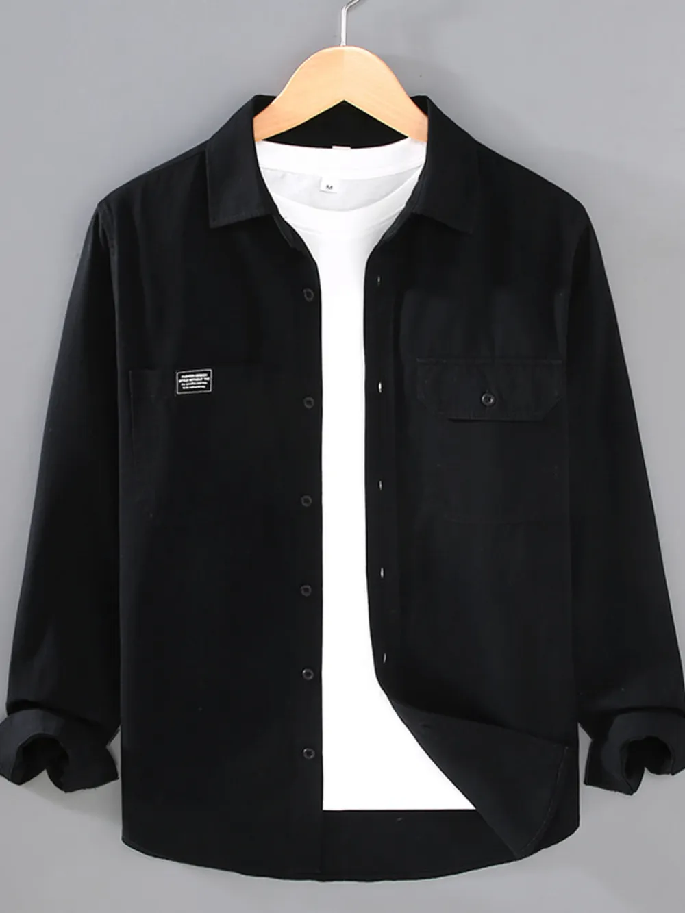 Men's Plus Size Button Up Short Sleeve Shirt, image 4