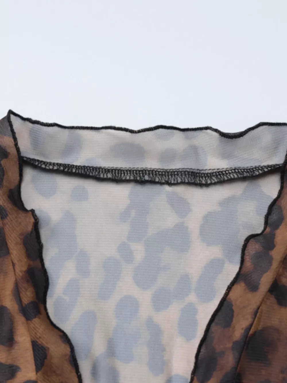 Leopard Print Tie Front Blouse, image 12