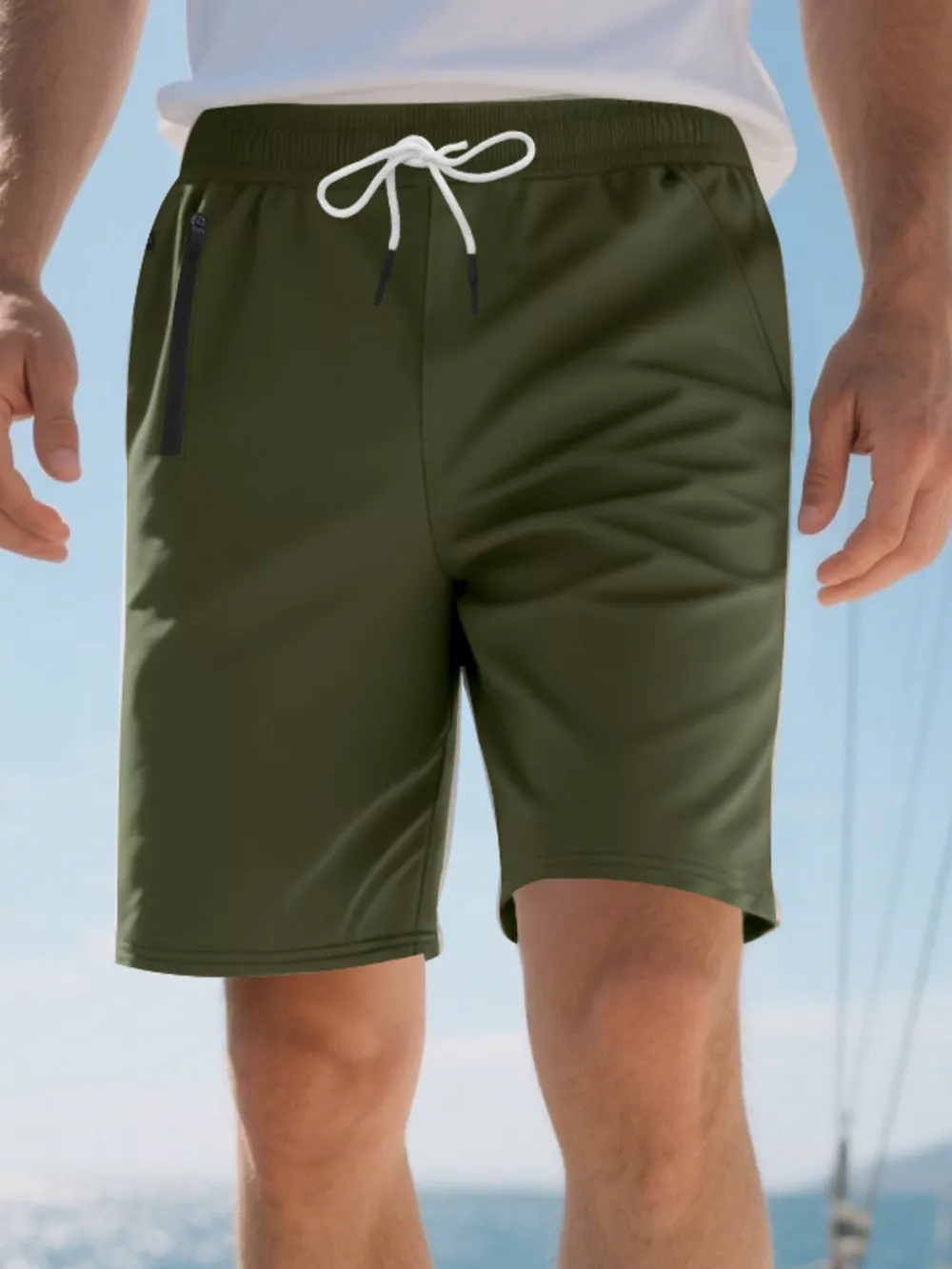 Men's Full Size Drawstring Casual Shorts Plus Size, image 22