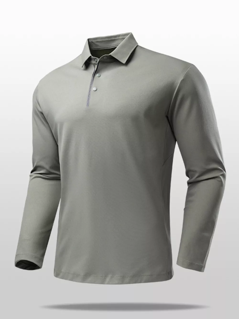 Men's Plus Size Classic Fit Long Sleeve Polo Shirt, image 4
