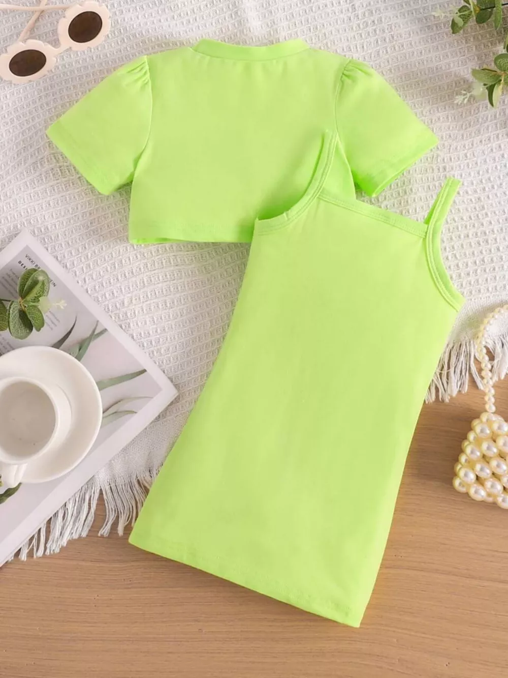 Children's Crop Top & Ruched Dress Set, image 14