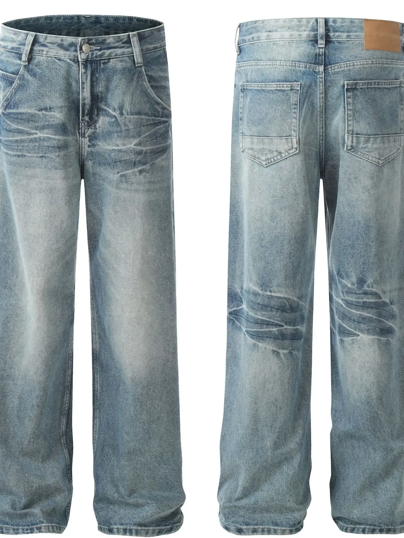Men's Wide Leg Jeans, image 4