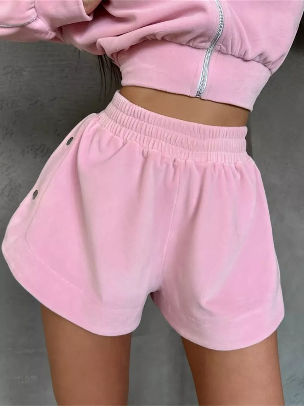 Zip-Up Outerwear and Shorts Set, image 15