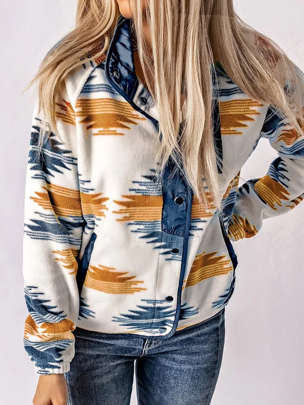 Geometric Snap Down Jacket, image 9