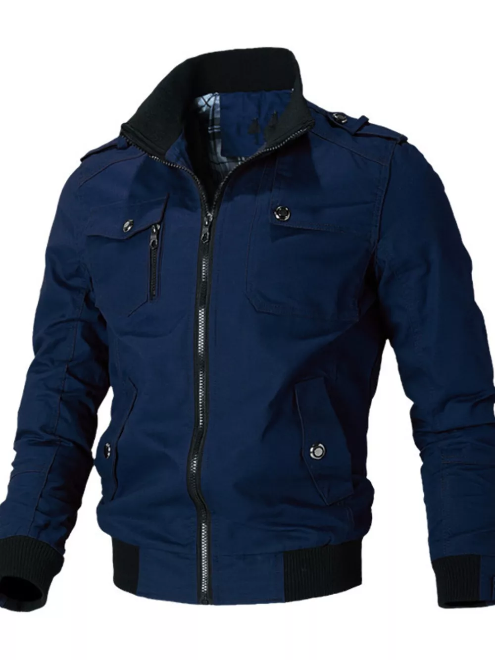 Men's Plus Size Casual Zip Up Lightweight Jacket, image 5