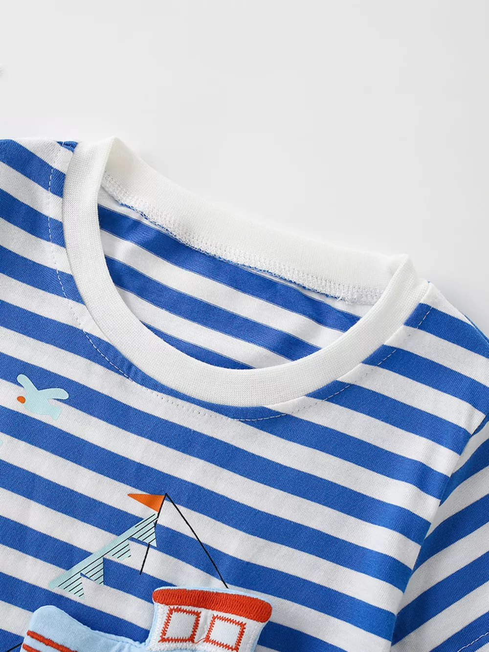 Children's Nautical Adventure Striped Short Sleeve Tee, image 3