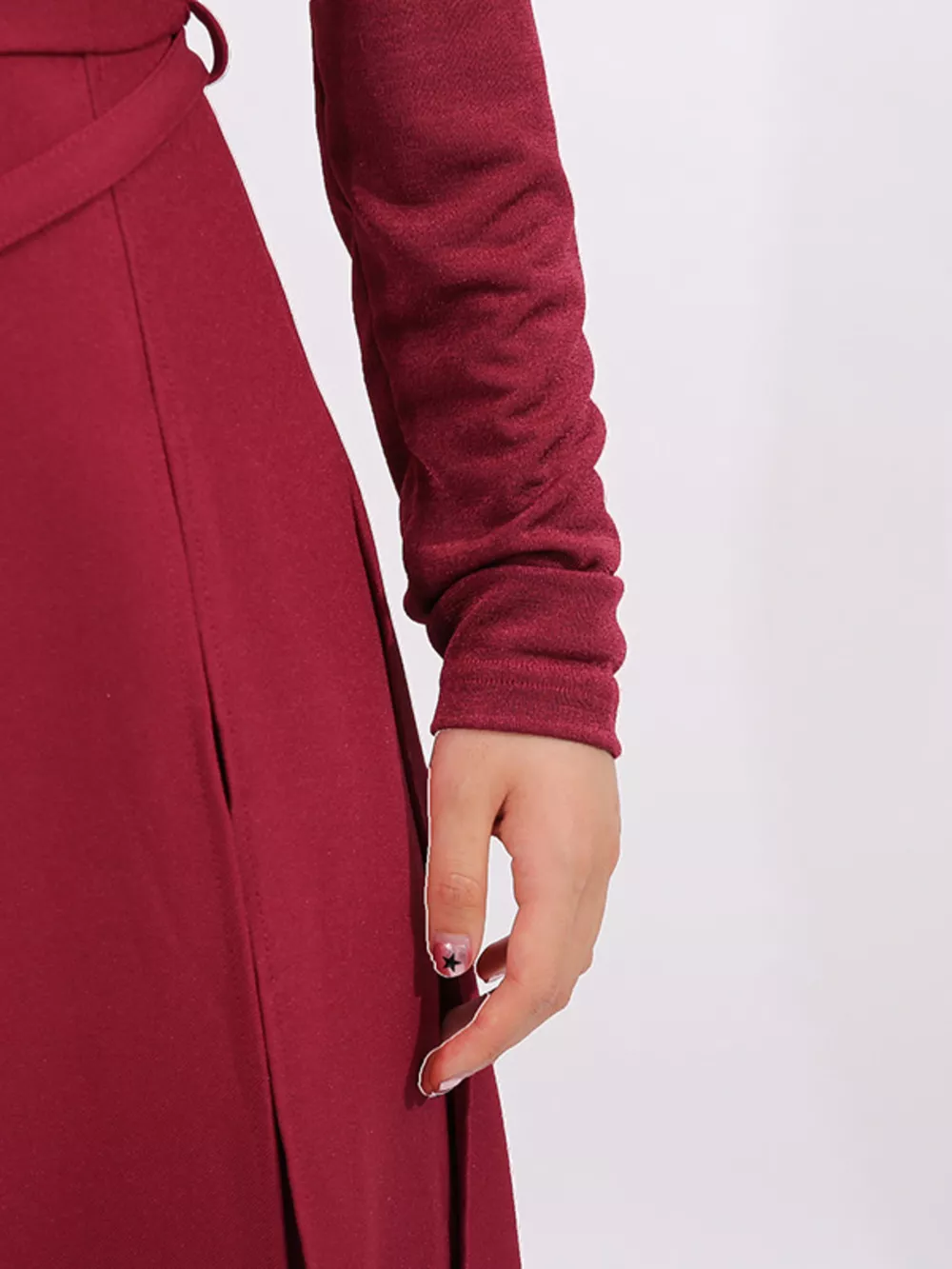 Slit Spaghetti Strap Long Sleeve Dress, image 11