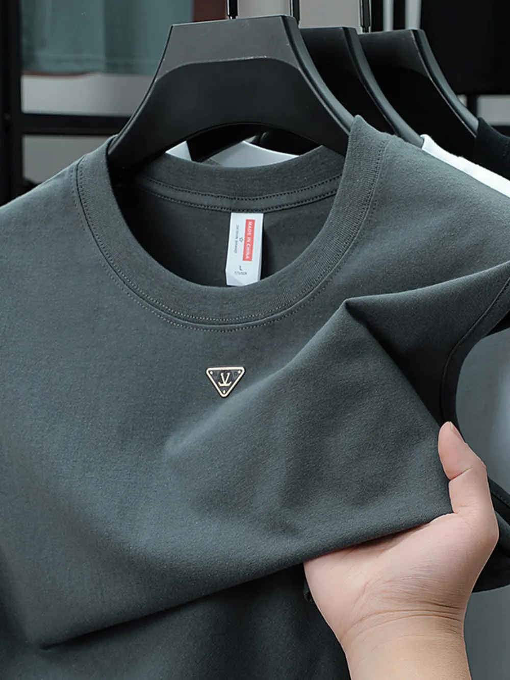 Men's Round Neck Tank, image 3