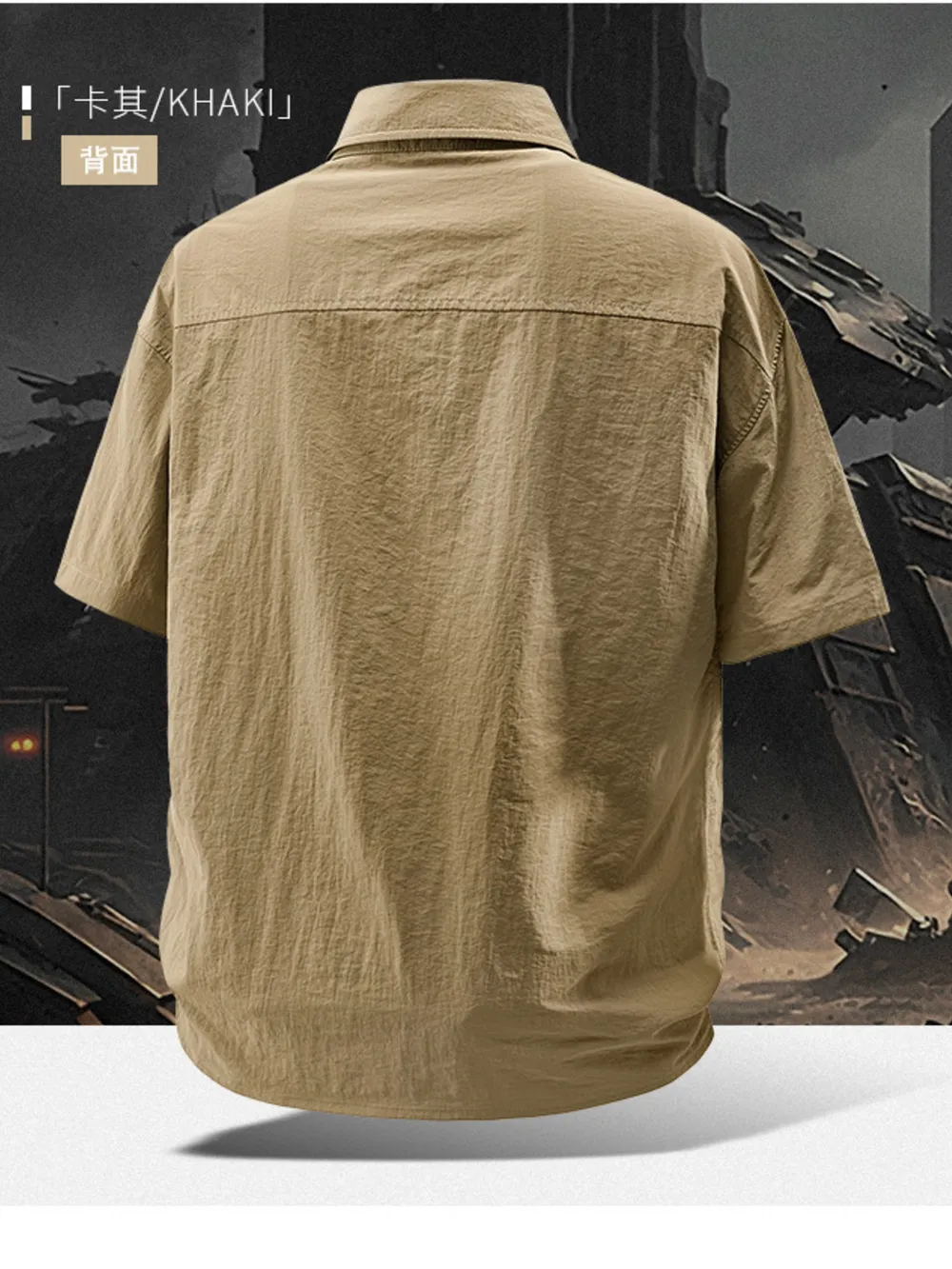 Men's Plus Size Casual Lightweight Short Sleeve Shirt, image 5