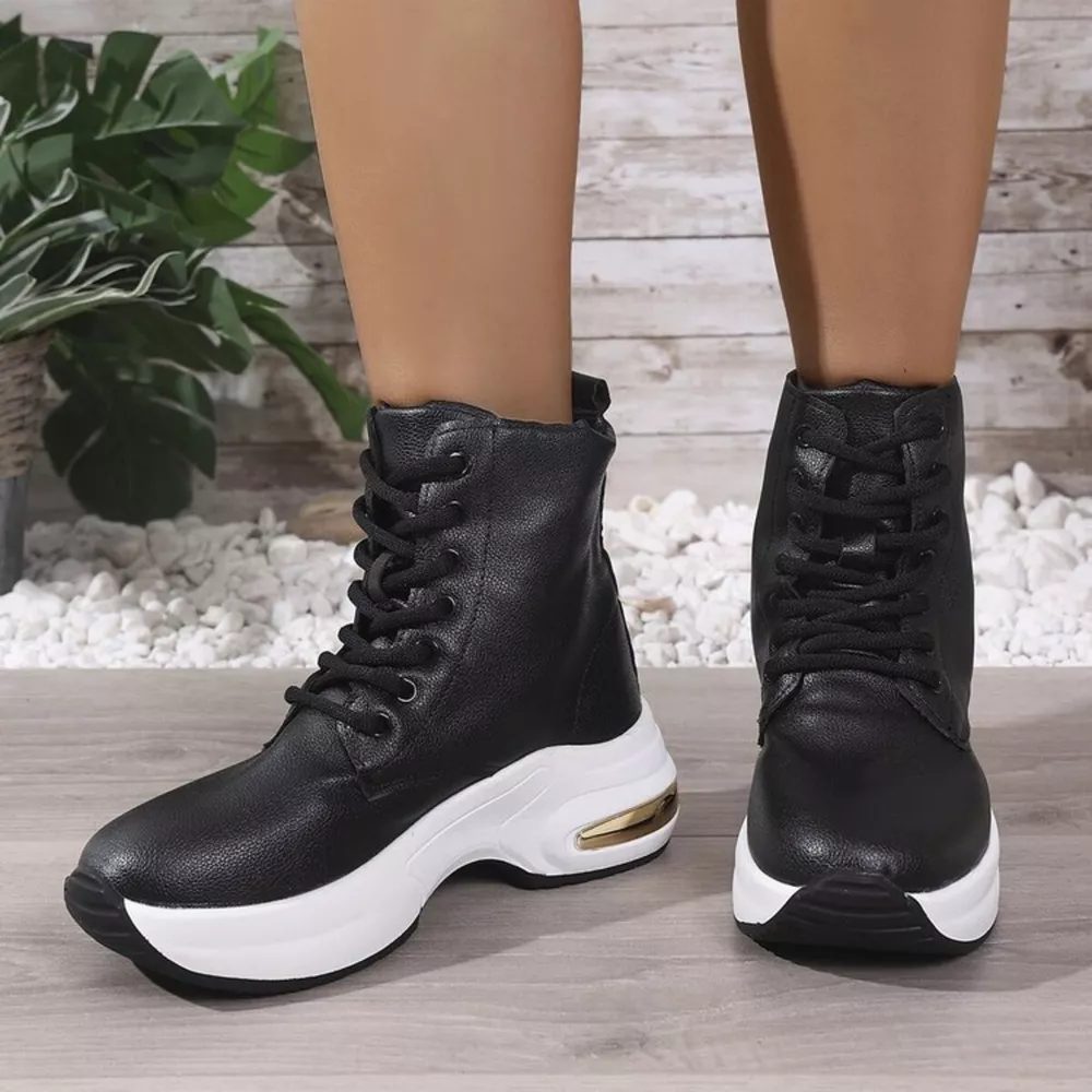 Lace Up Platform Ankle Boots, image 6