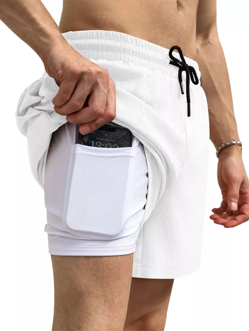 Men's Drawstring Shorts with Pockets, image 15