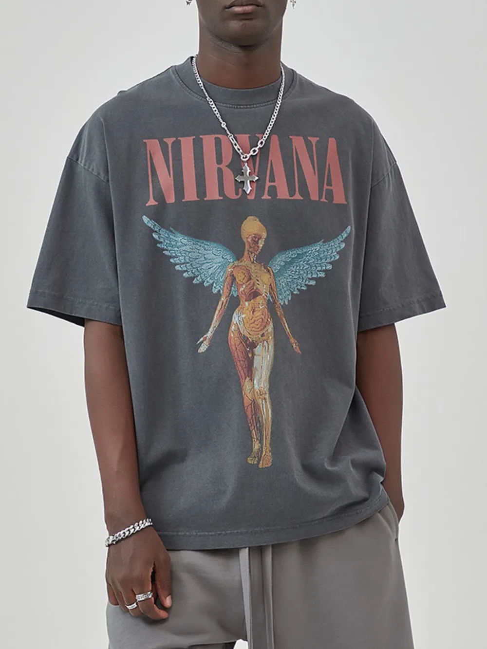 Men's Graphic Round Neck Short Sleeve T-Shirt, image 3
