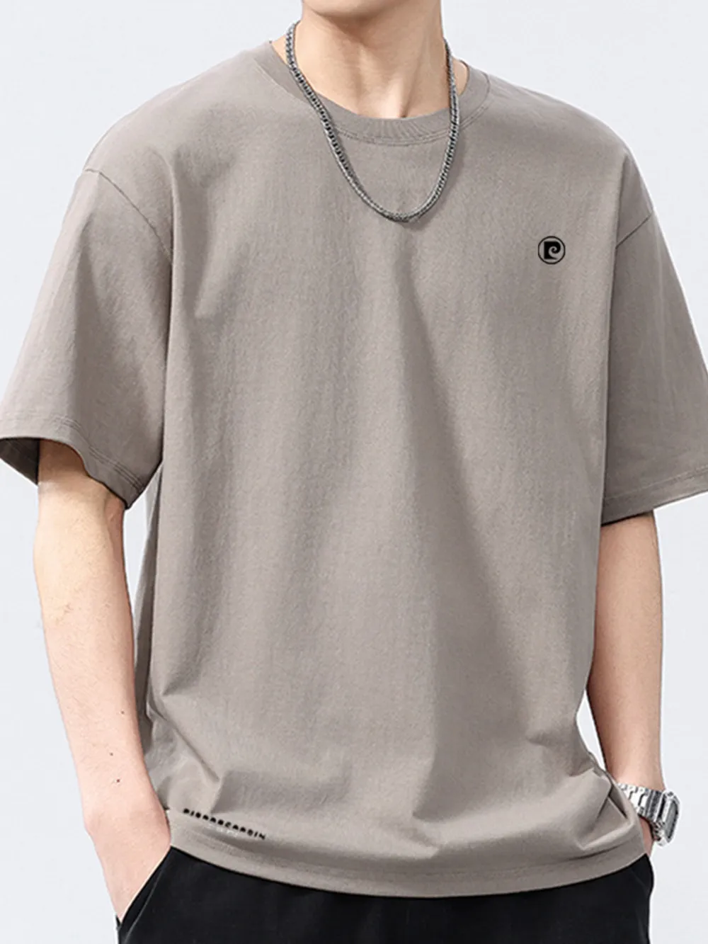 Men's Full Size Oversized Round Neck Short Sleeve T-Shirt Plus Size, image 6