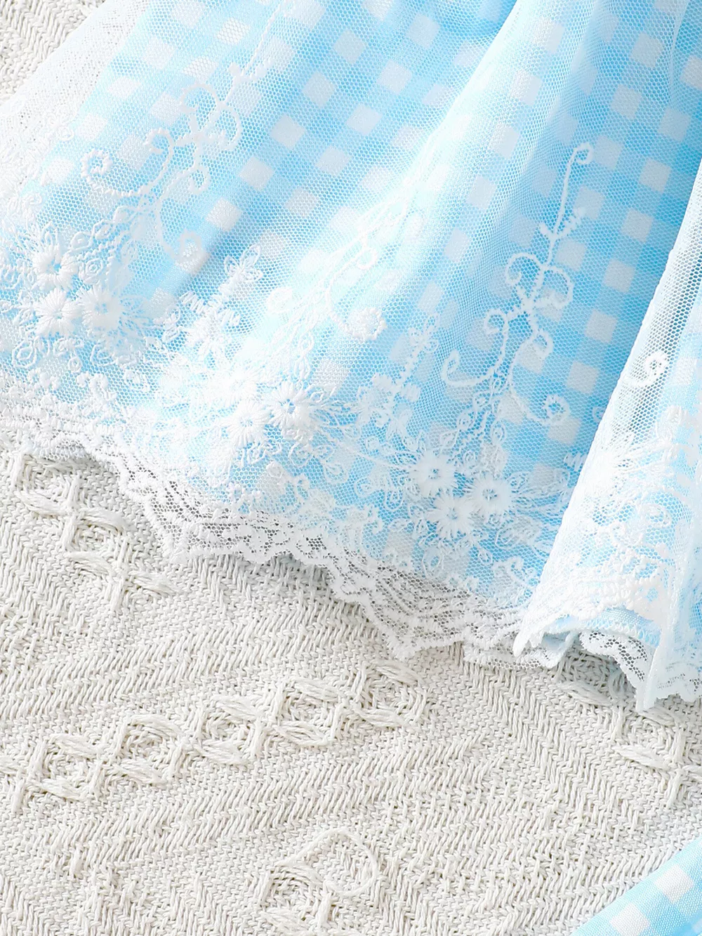 Children's Bunny Gingham Top and Pants Set, image 7
