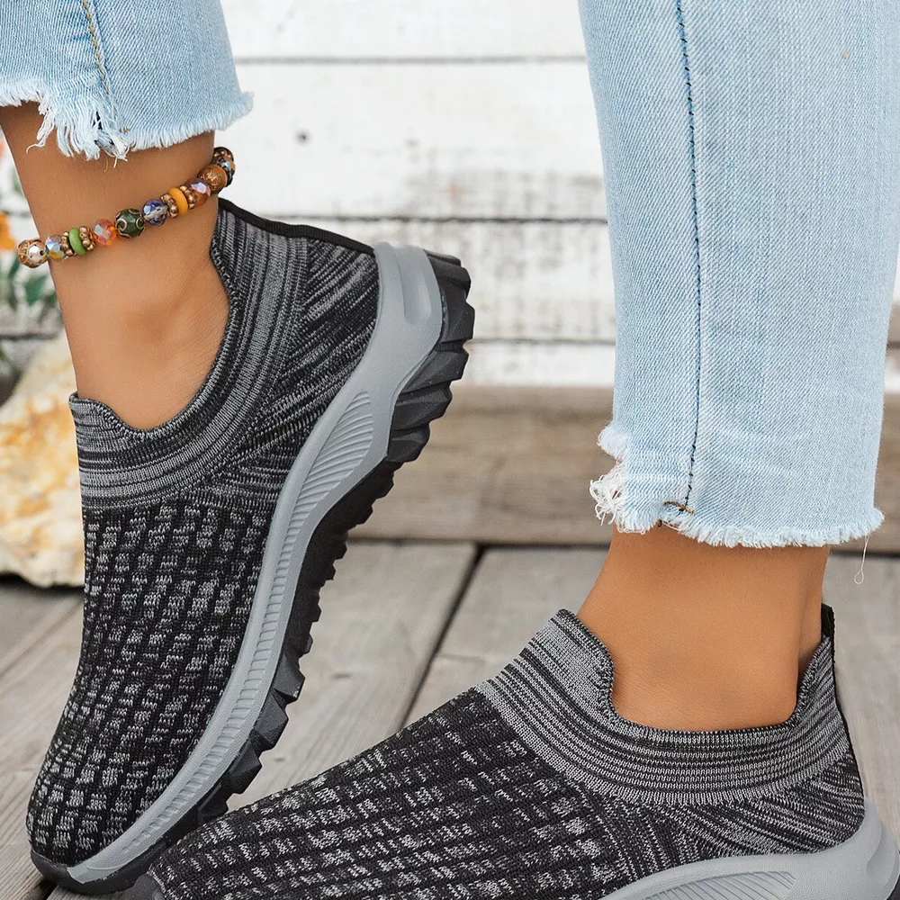 Round Toe Mesh Slip-Ons, image 7