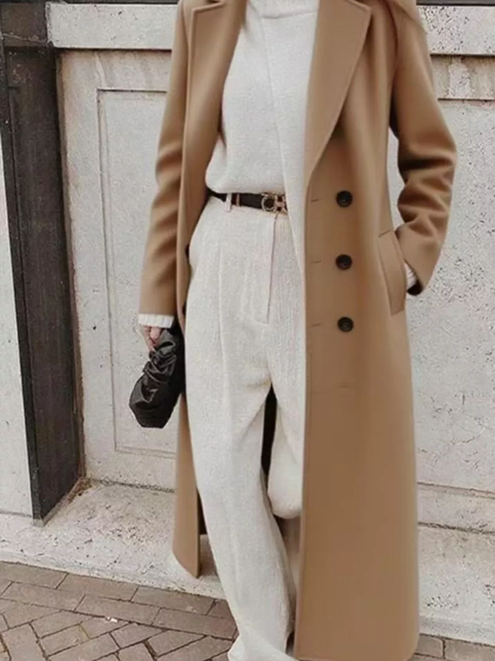 Double-Breasted Longline Overcoat, image 5