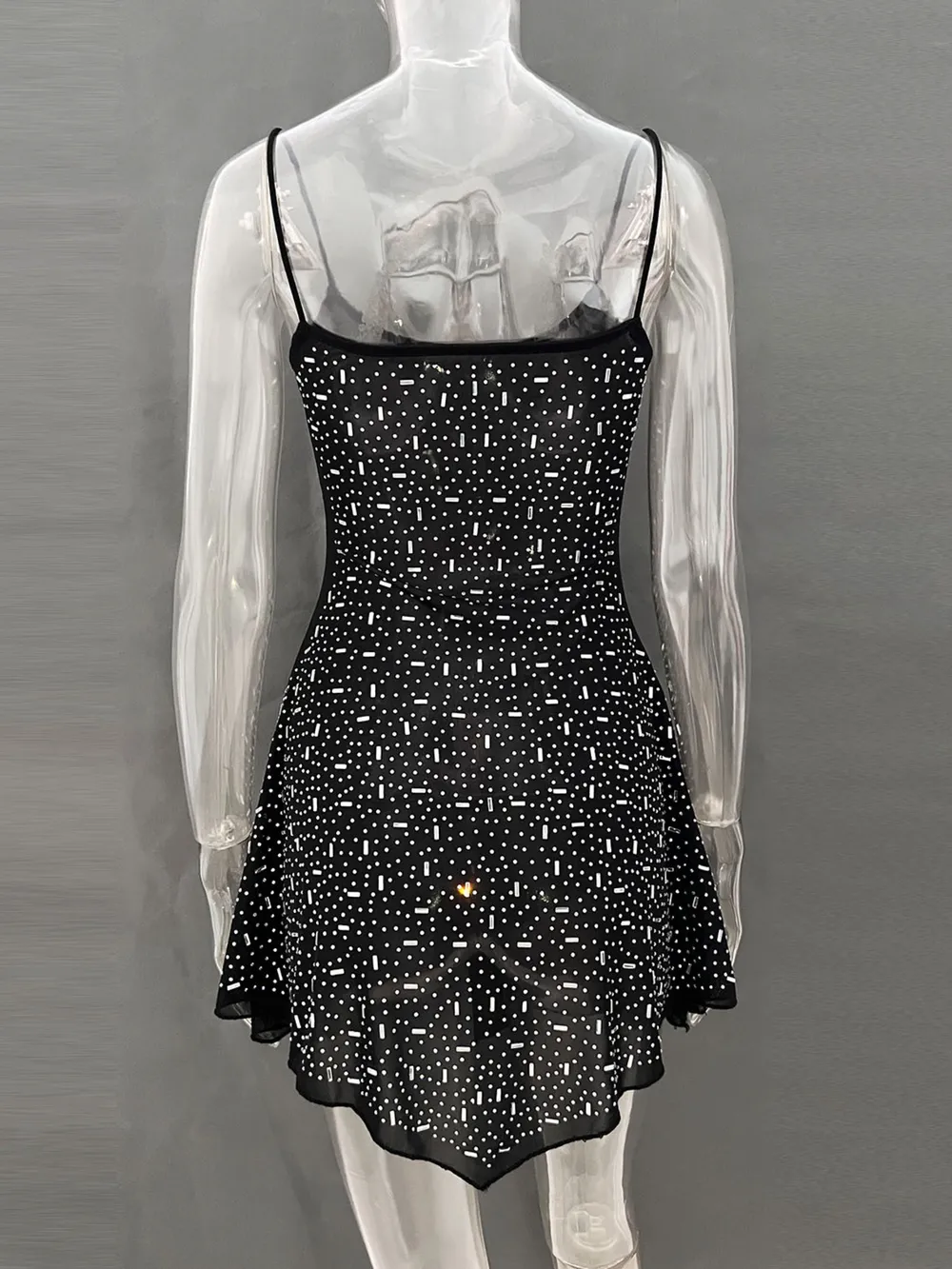 Rhinestone Decor Mini Cami Dress, image 25