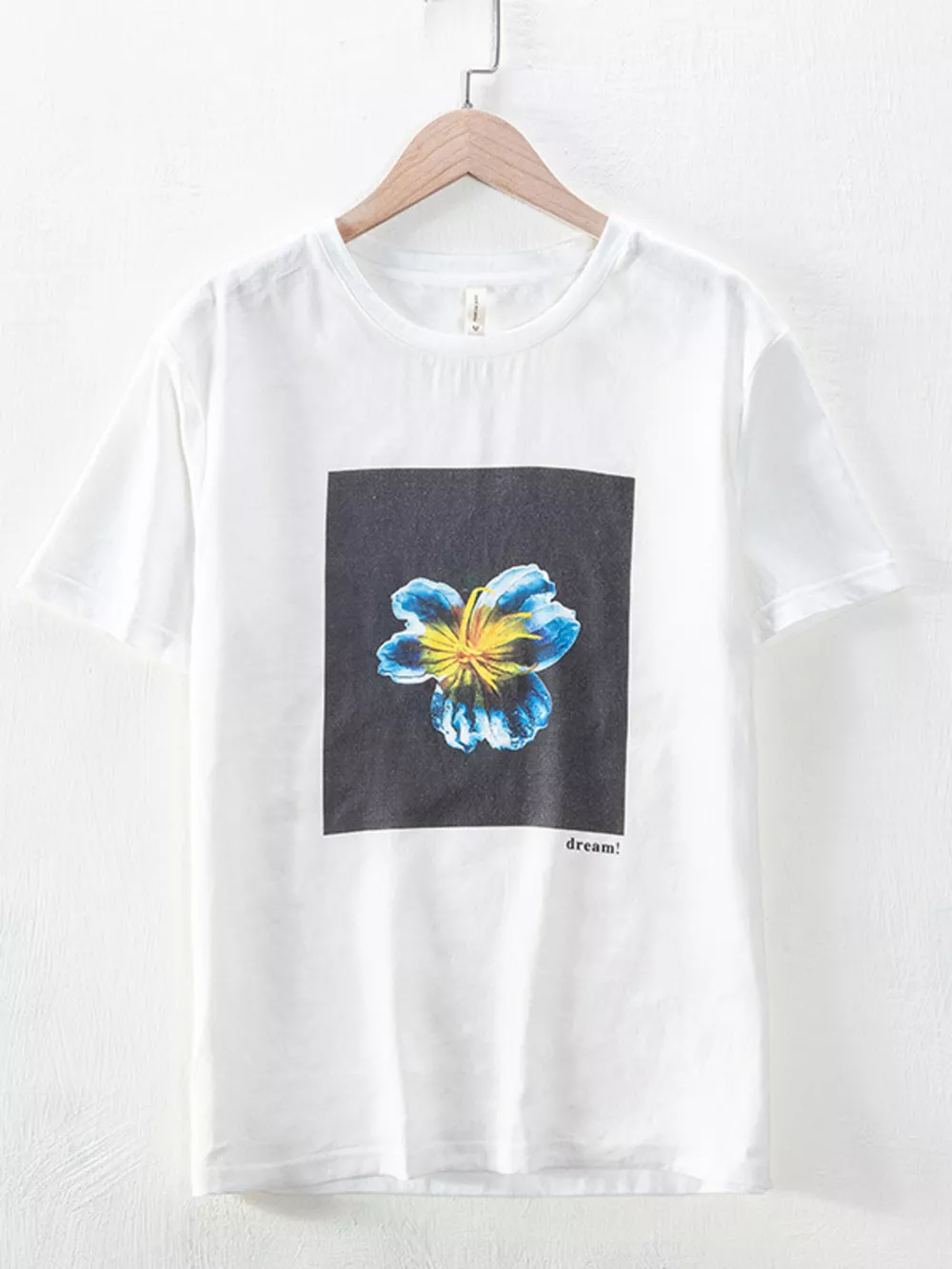 Men's Plus Size Floral Graphic Relaxed Fit T-Shirt