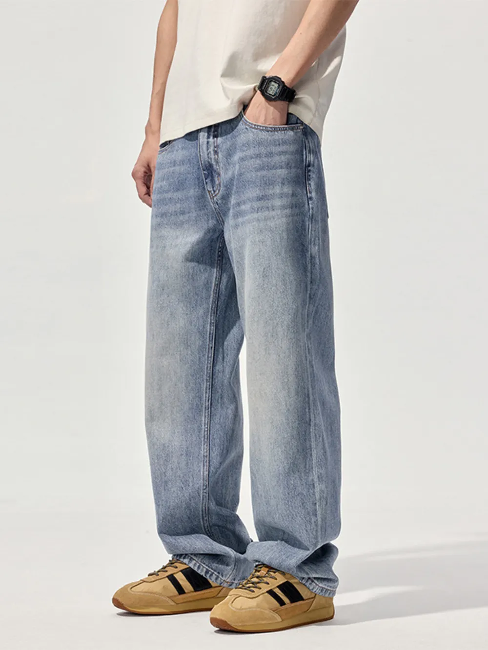 Men's Wash Relaxed Fit Jeans