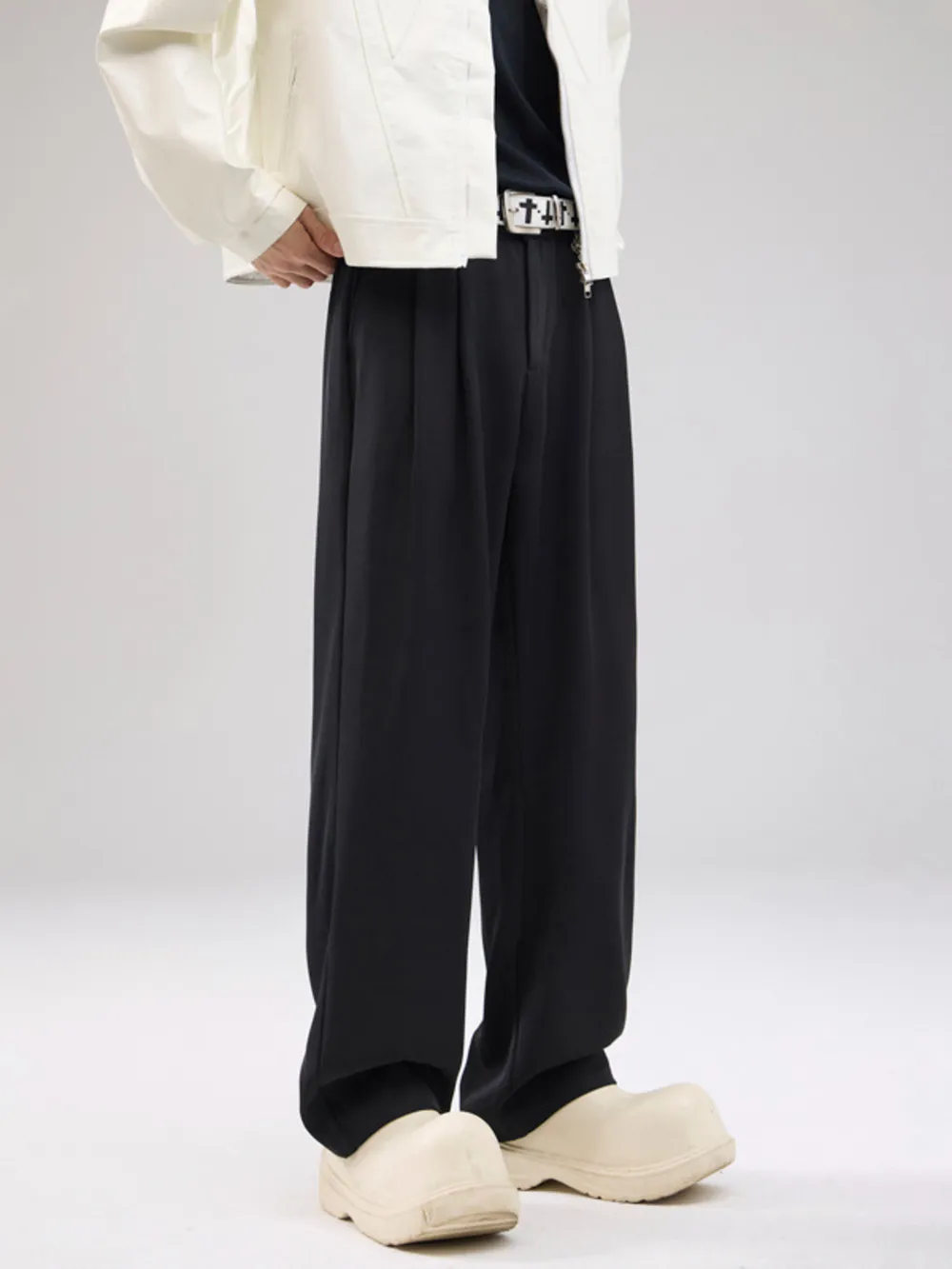 Men's Full Size Drawstring Wide Leg Pants with Pockets Plus Size, image 3