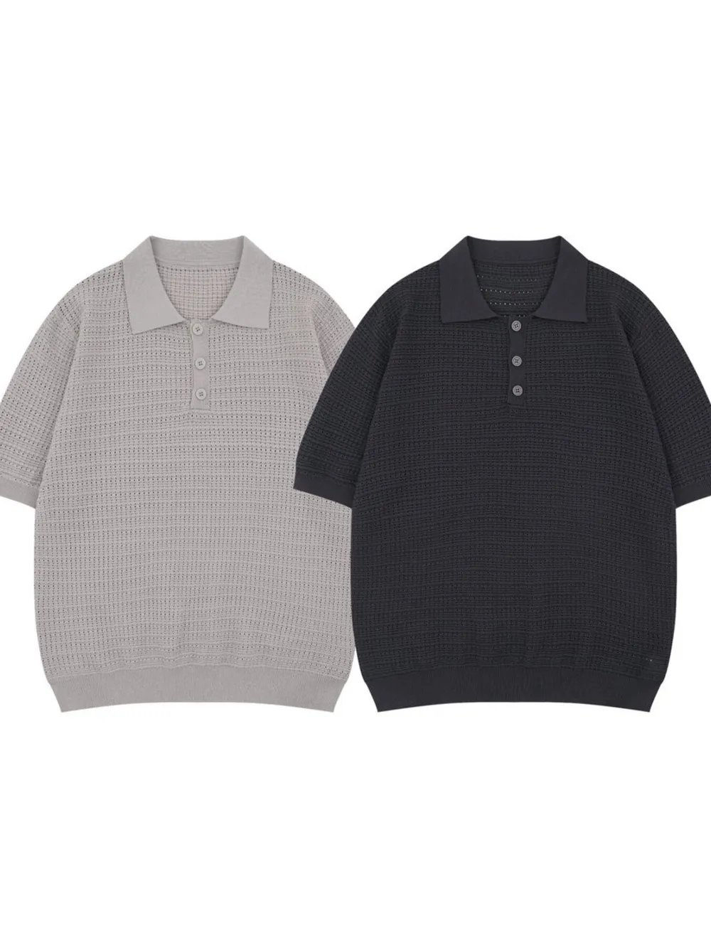Men's Classic Knitted Short Sleeve Polo, image 4