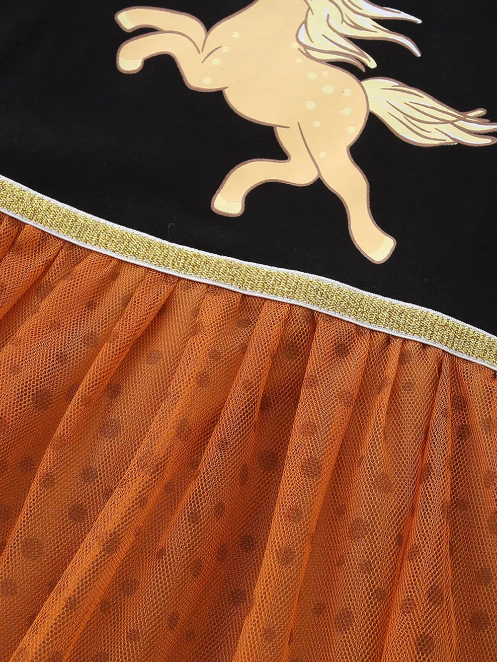 Children's Horse Long Sleeve Tulle Dress, image 4
