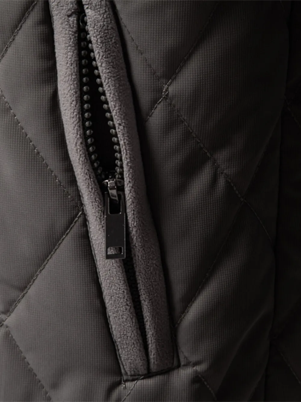 Men's Quilted Snap Down Long Sleeve Jacket, image 24