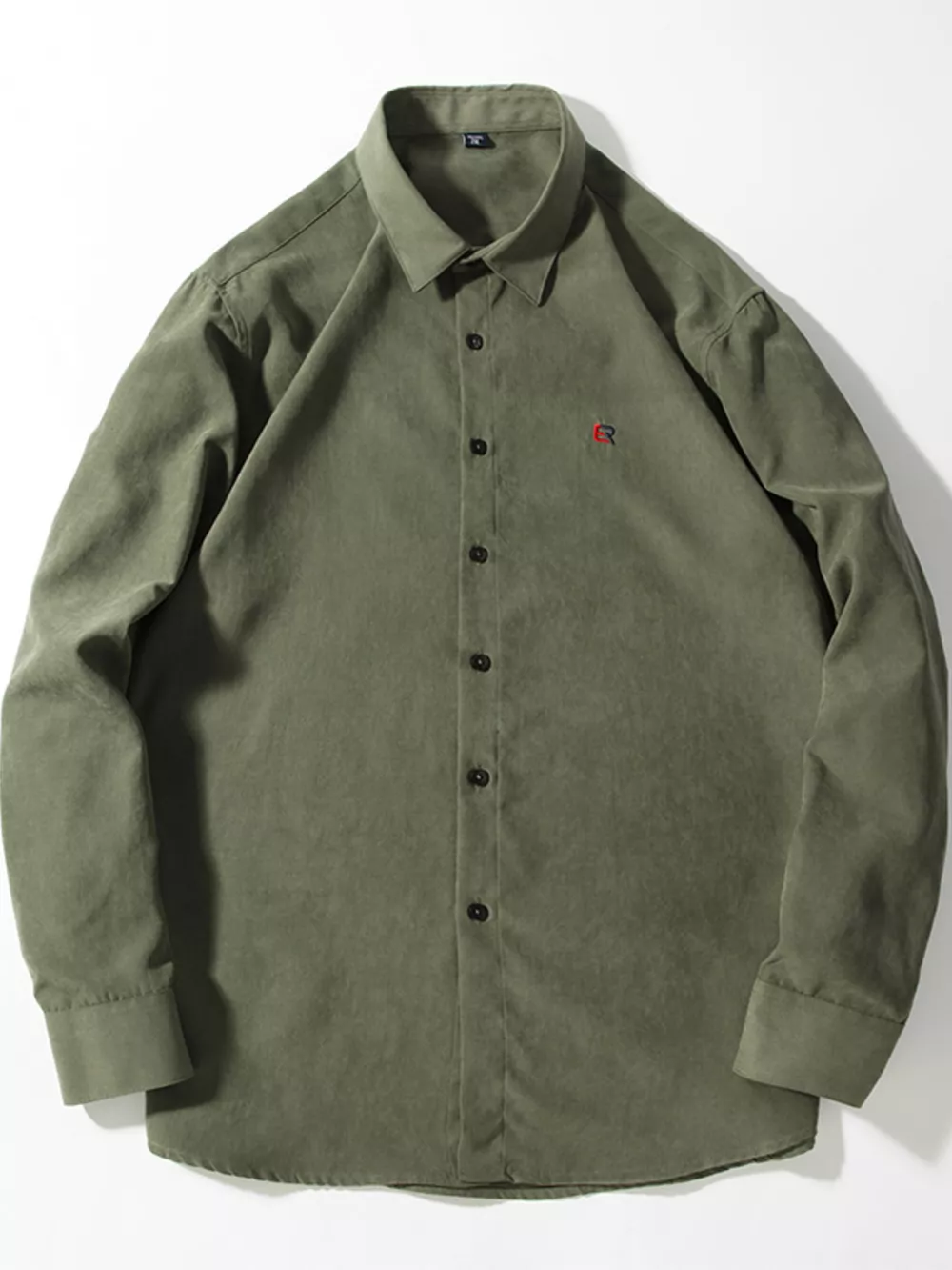 Men's Full Size Casual Button Up Long Sleeve Shirt Plus Size