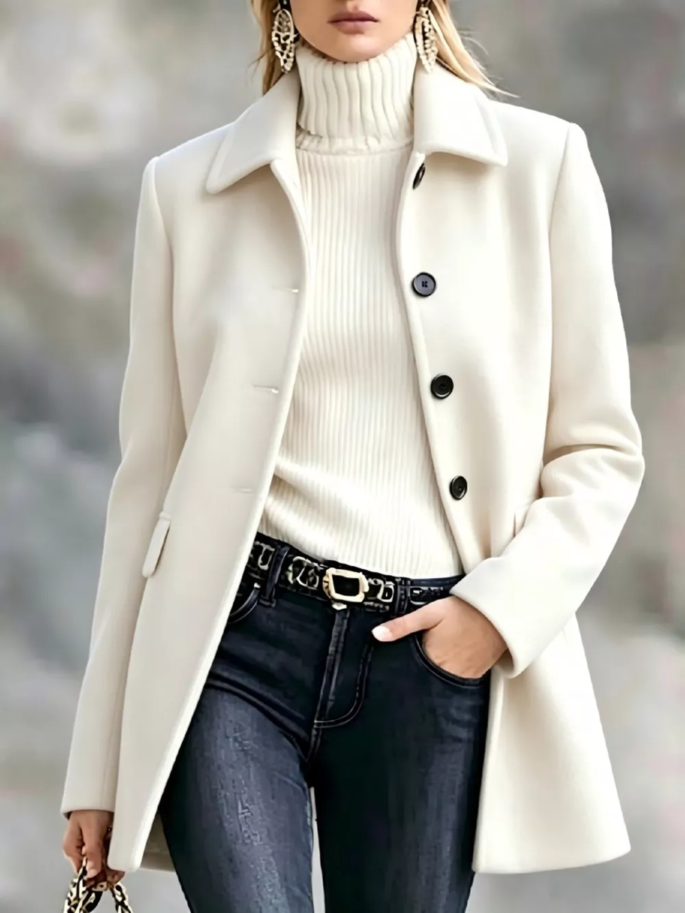 Button Up Longline Coat, image 5