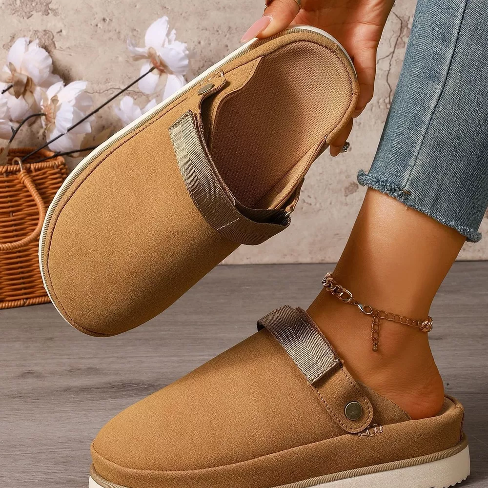 Round Toe Platform Slippers, image 11