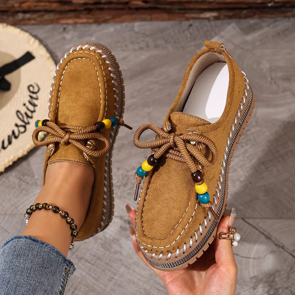 Round Toe Platform Loafers, image 5