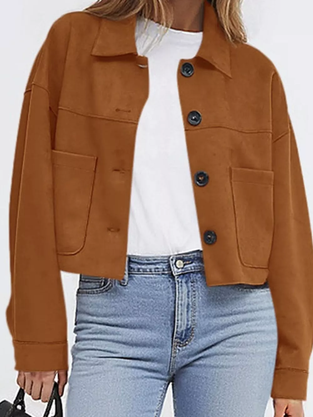Button-Down Cropped Jacket, image 5