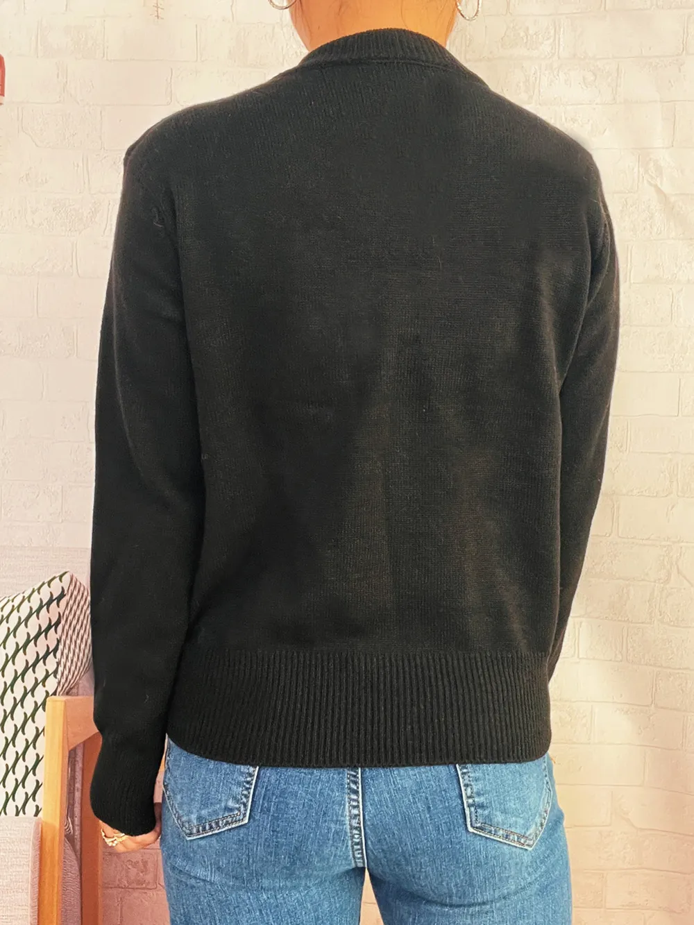 Button-Front Cardigan with Colorful Detail Buttons, image 15