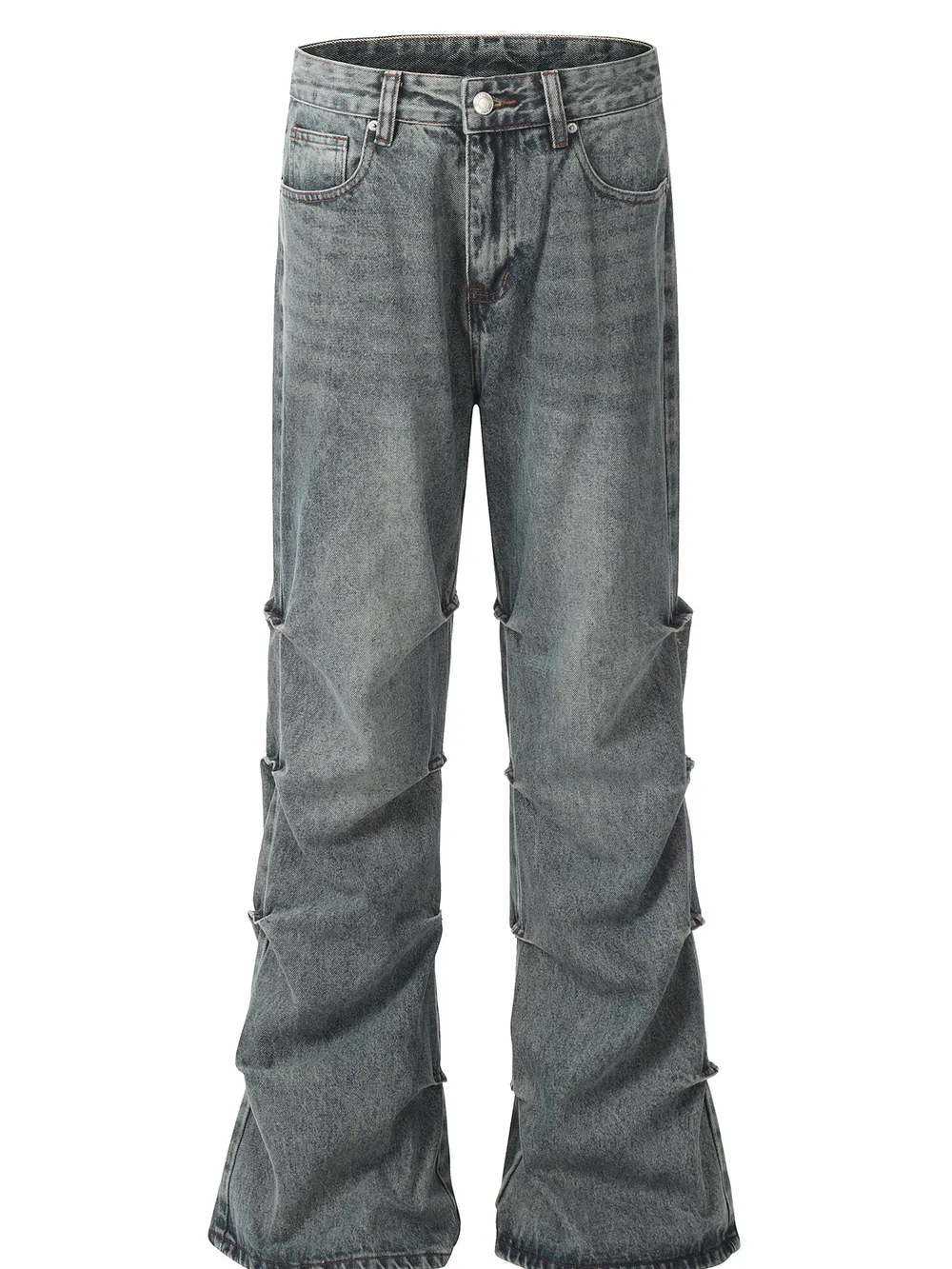 Men's Vintage Washed Flare Jeans