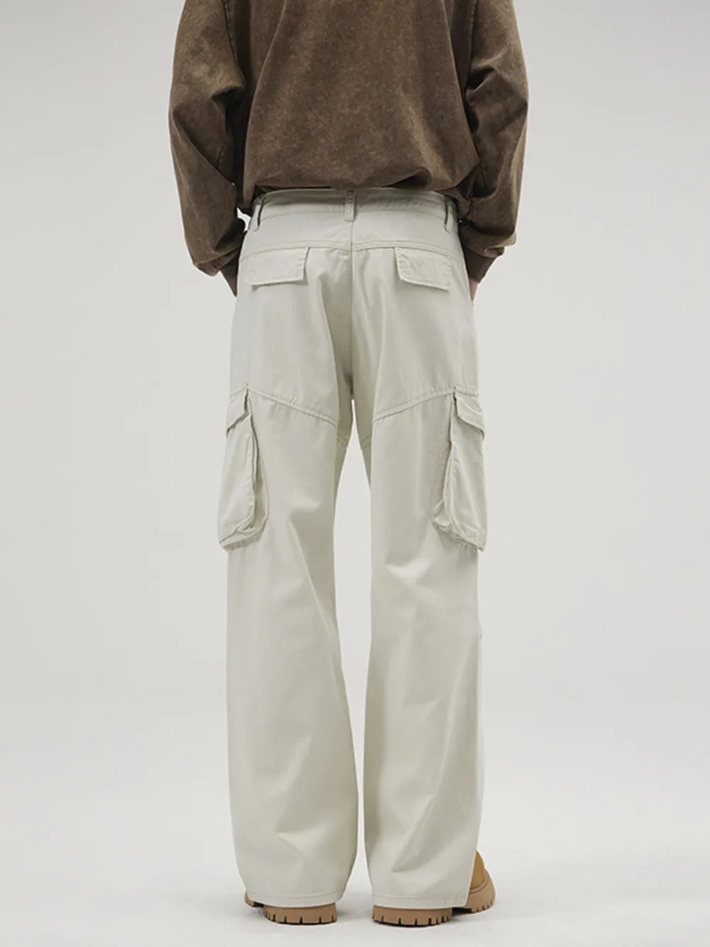 Men's Full Size Loose Fit Cargo Pants Plus Size, image 4
