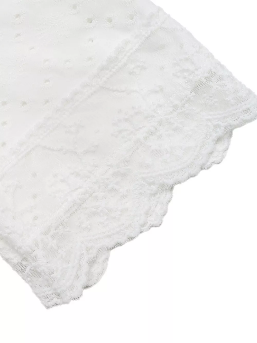 Eyelet Lace Trim Short Sleeve Shirt, image 9