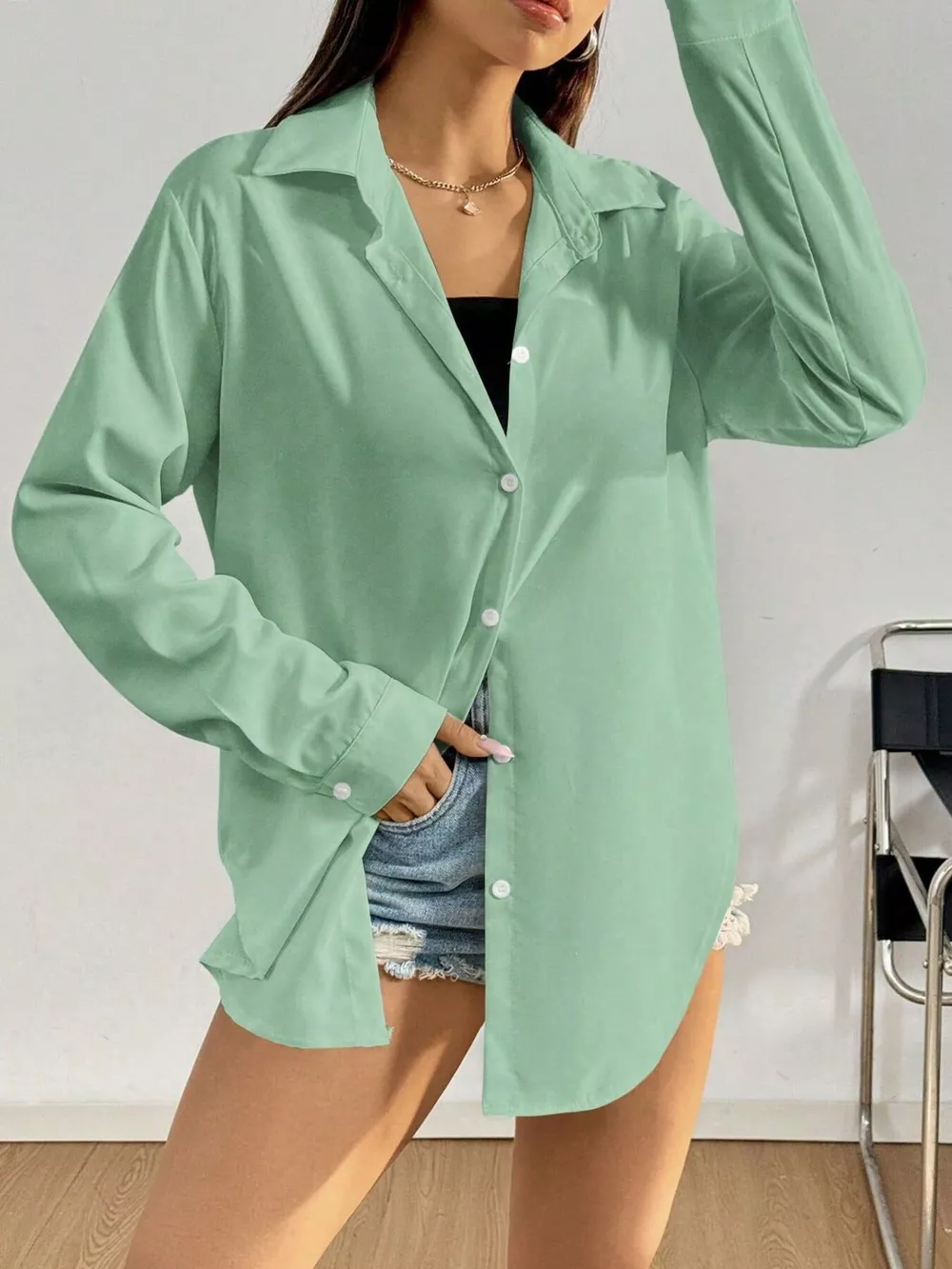 Button Up Long Sleeve Shirt, image 9