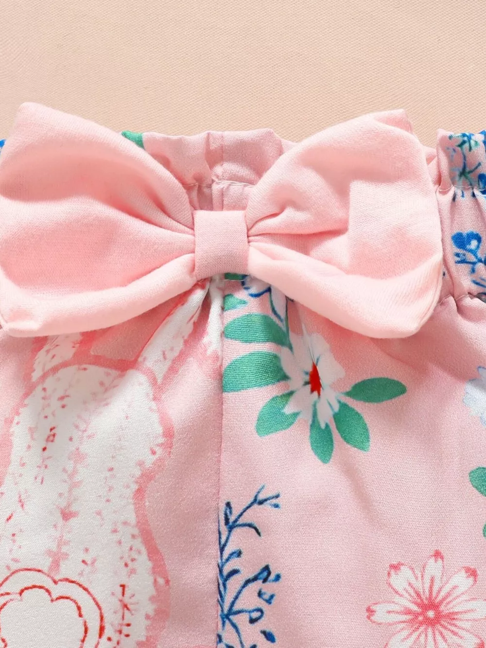 Children's Easter Bunny Long Sleeve Bodysuit and Pants Set with Headband, image 4