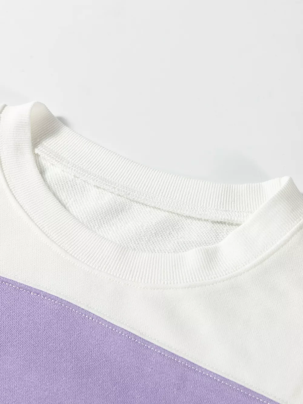 Colorblock Patchwork Drop Shoulder Crewneck Sweatshirt, image 9