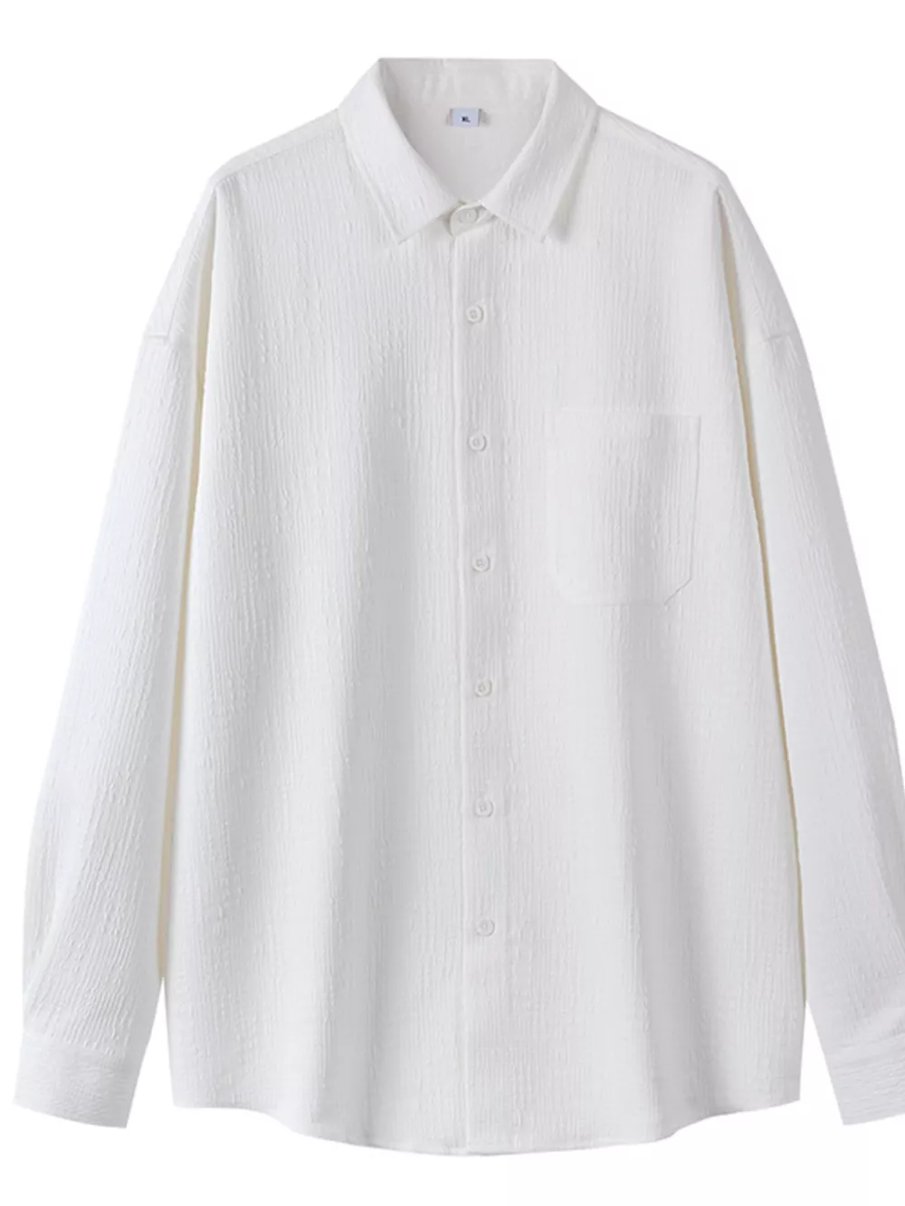 Men's Plus Size Button Up Long Sleeve Shirt, image 2