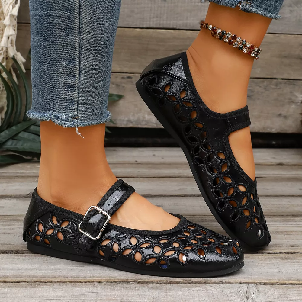 Round Toe Cutout Slip-Ons, image 3
