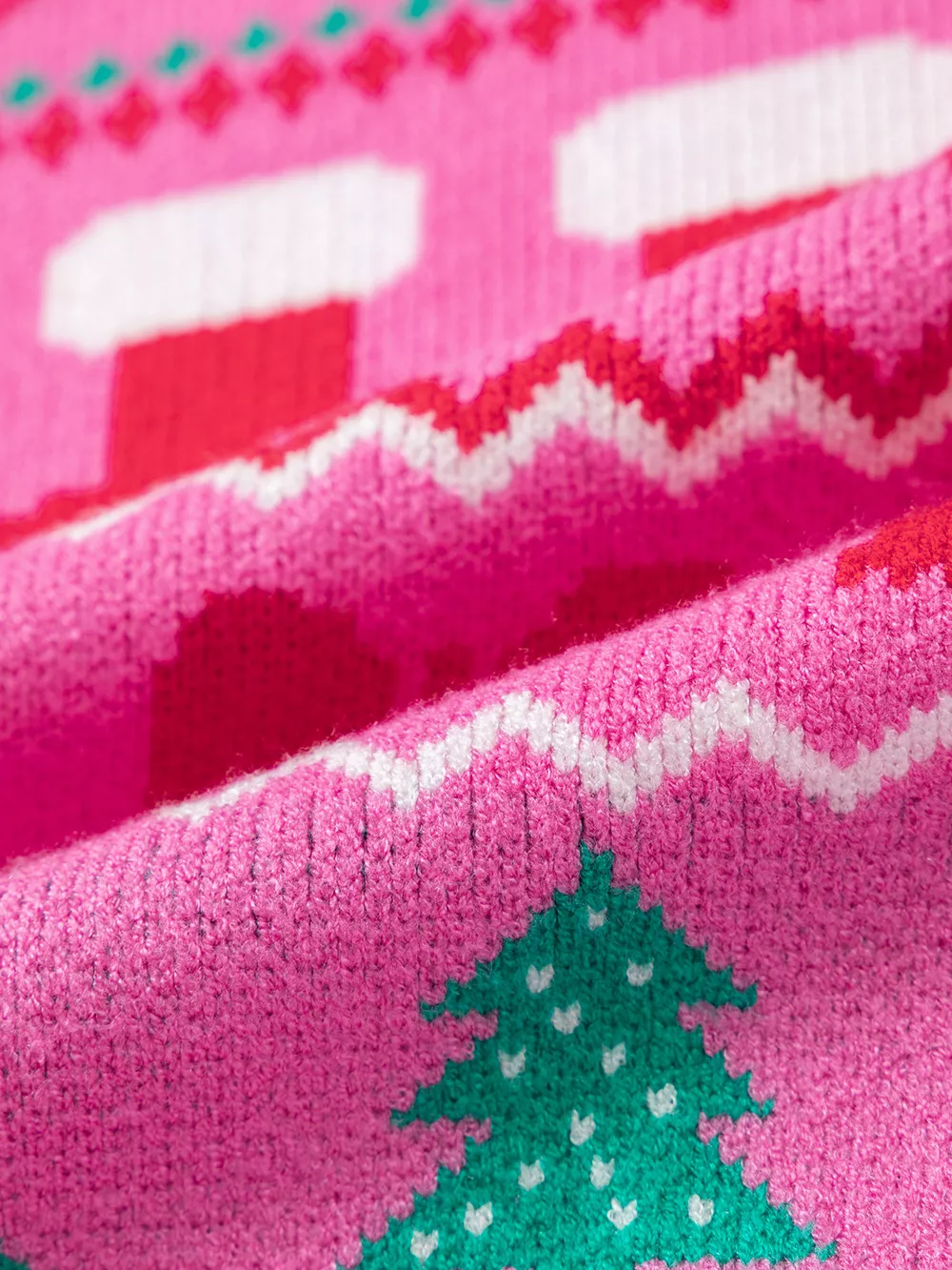 Christmas Holiday Graphic Round Neck Knit Sweater, image 7