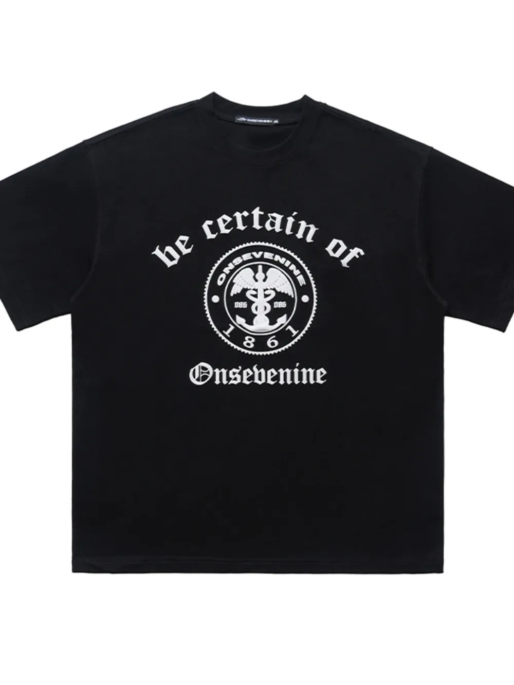 Men's Graphic Round Neck Oversized T-Shirt, image 4