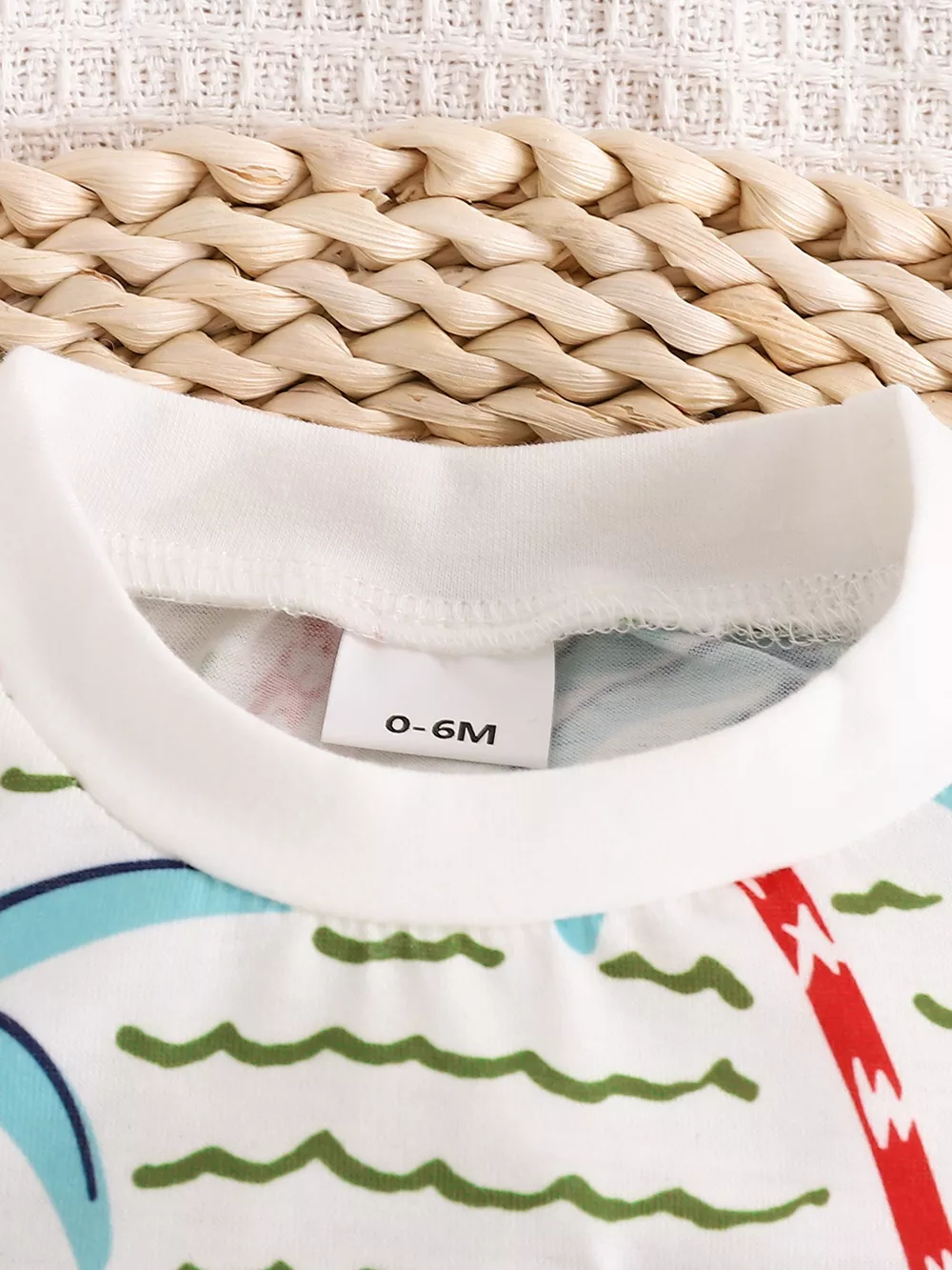 Children's Palm Tree Print T-Shirt and Shorts Set, image 3