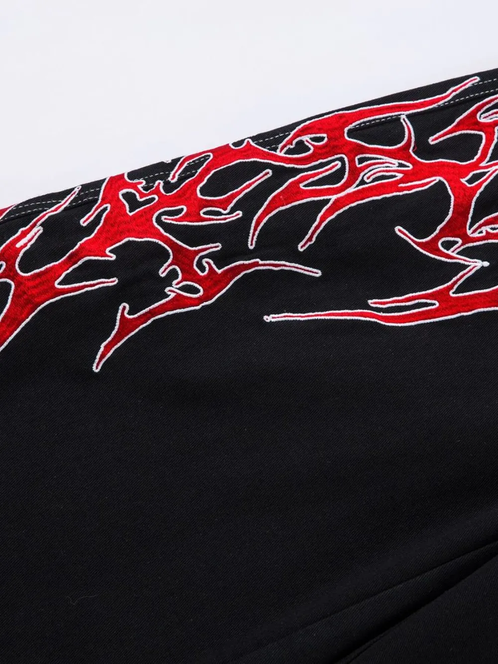 Men's Lightning Pattern Wide leg Jeans, image 4