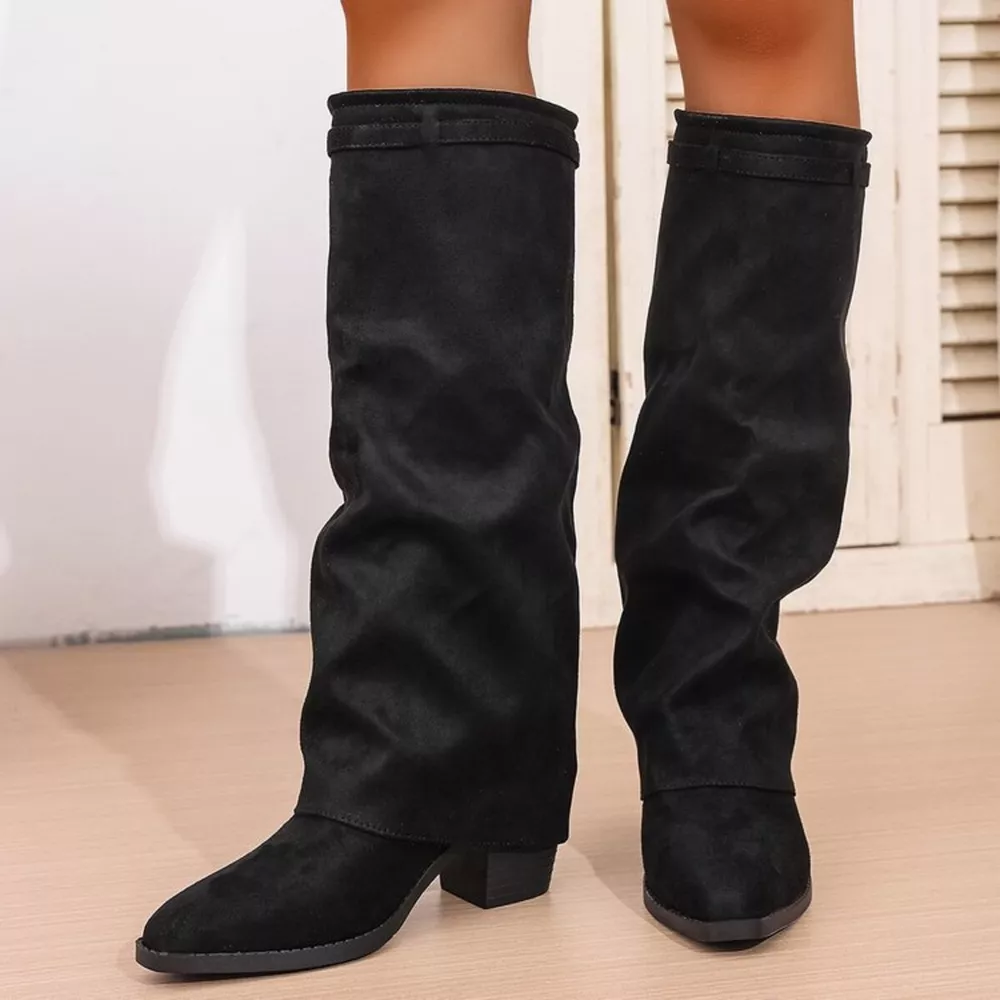 Point Toe Block Heels Boots, image 6