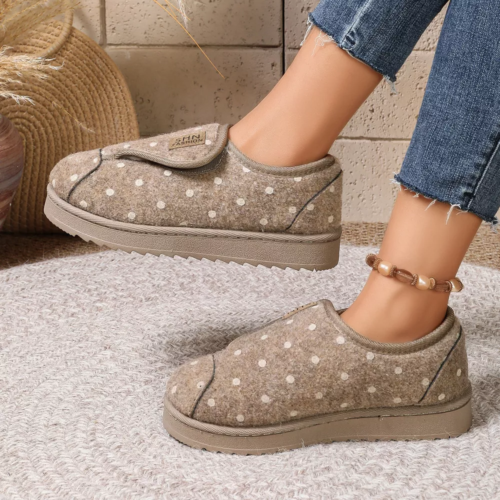 Polka Dot Round Toe Slip-Ons, image 6