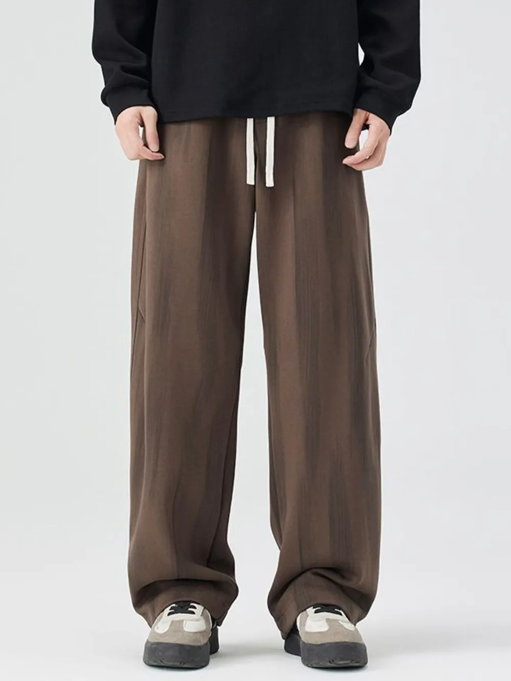 Men's Plus Size Relaxed Fit Drawstring Casual Pants, image 7
