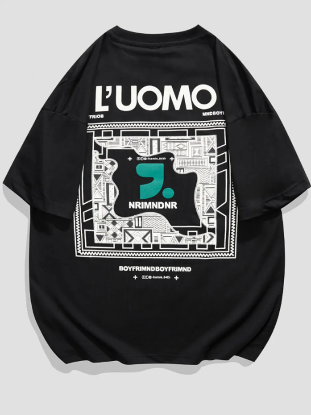 Men's Plus Size Graphic Round Neck Short Sleeve T-Shirt
