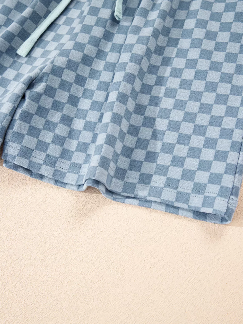 Checkerboard Long Sleeve Pullover and Shorts Set, image 10